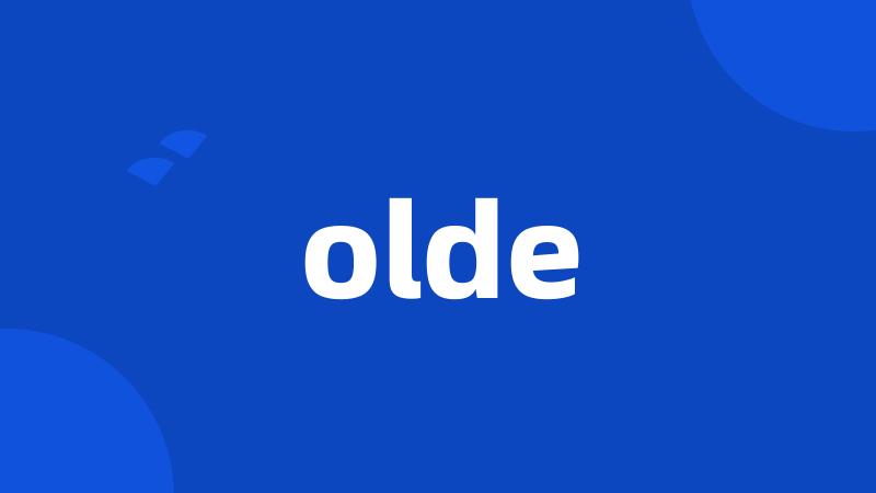 olde