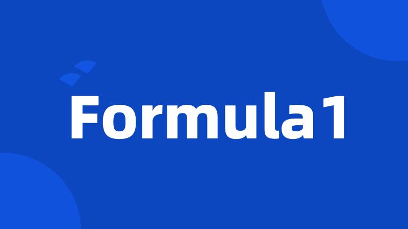 Formula1