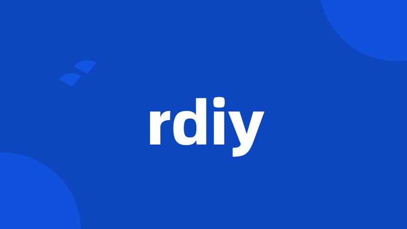 rdiy