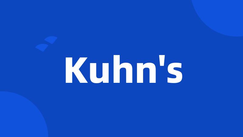 Kuhn's