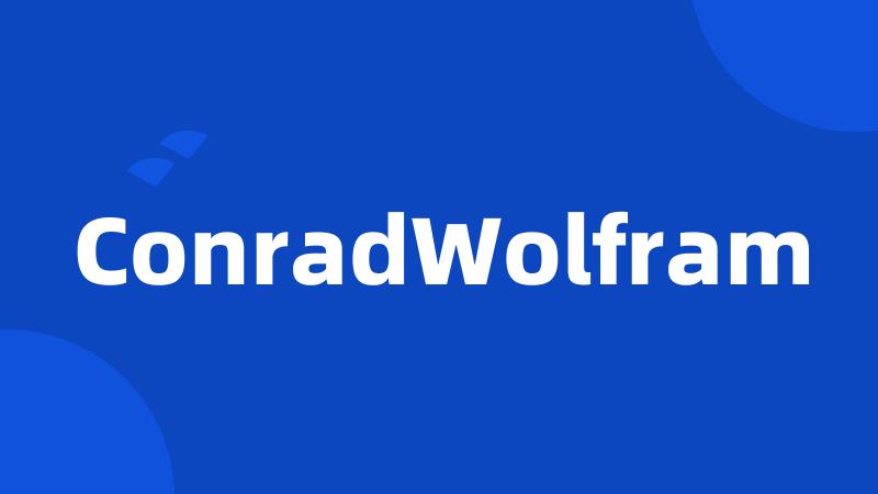 ConradWolfram