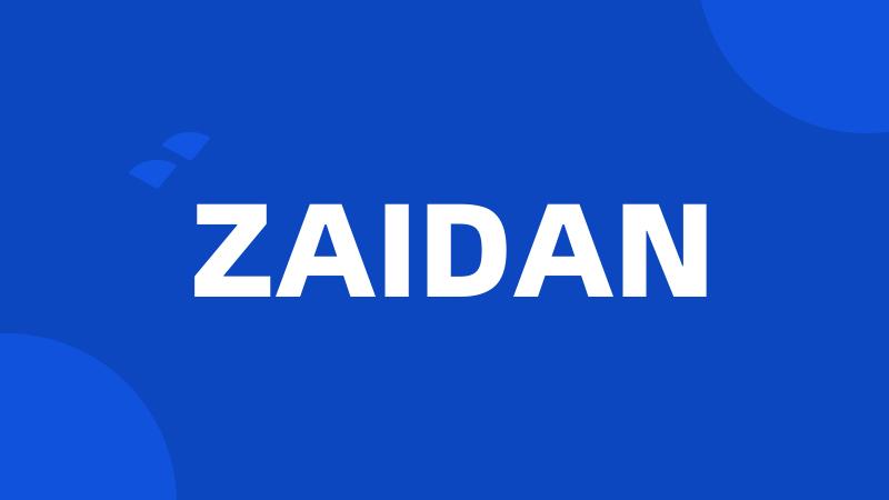 ZAIDAN