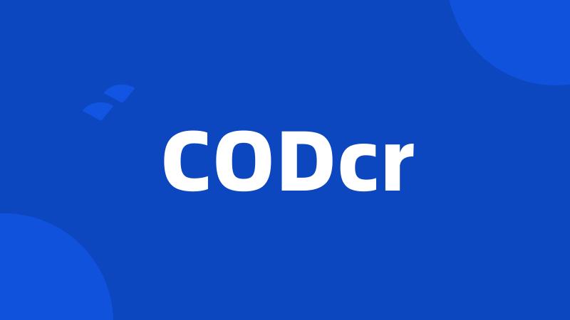 CODcr