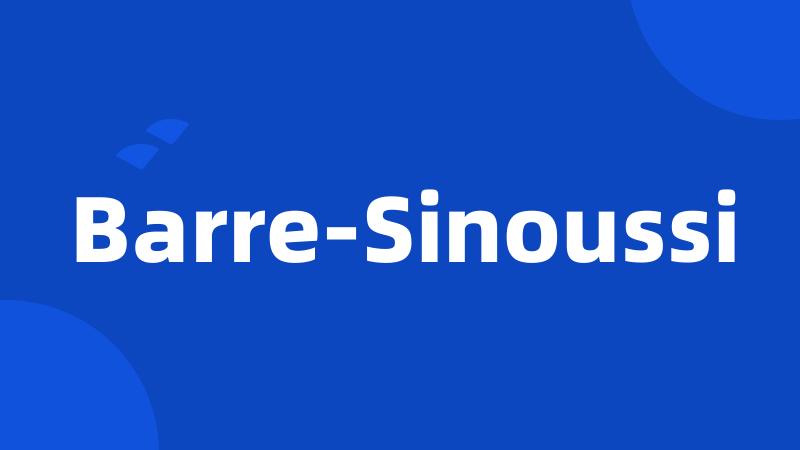 Barre-Sinoussi