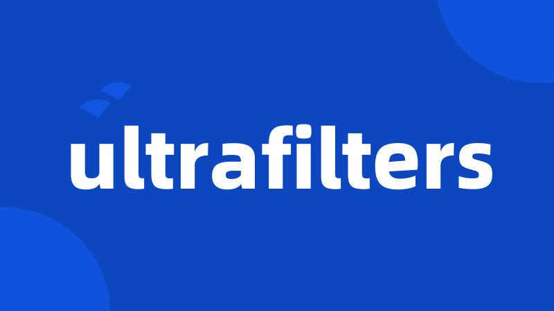 ultrafilters