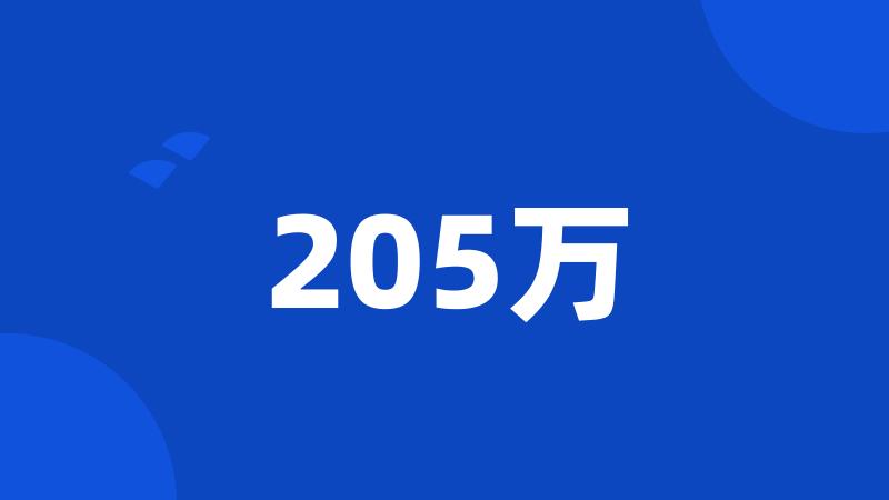 205万