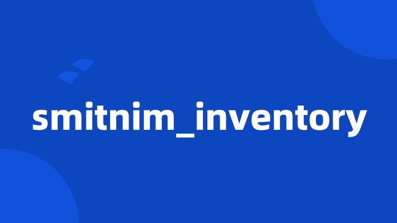 smitnim_inventory