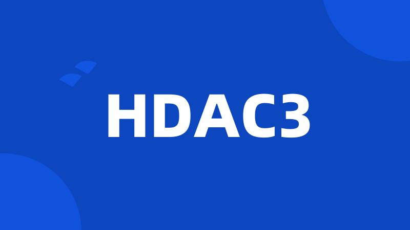 HDAC3