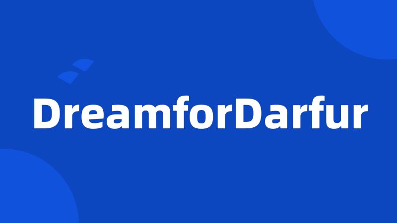 DreamforDarfur