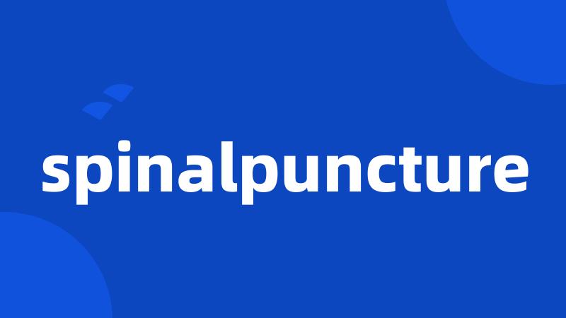 spinalpuncture