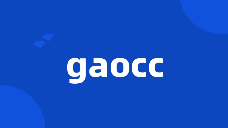 gaocc