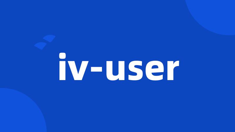 iv-user