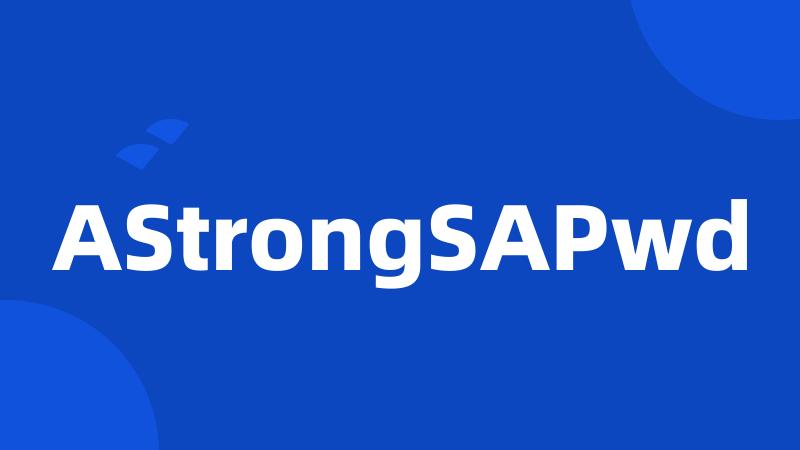 AStrongSAPwd