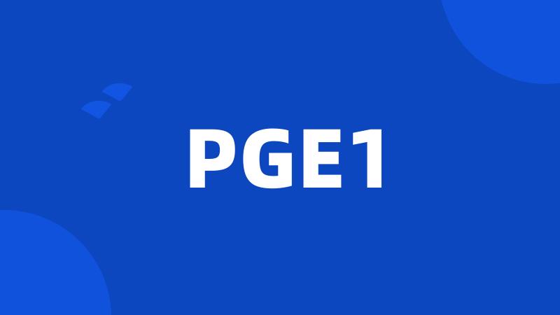 PGE1