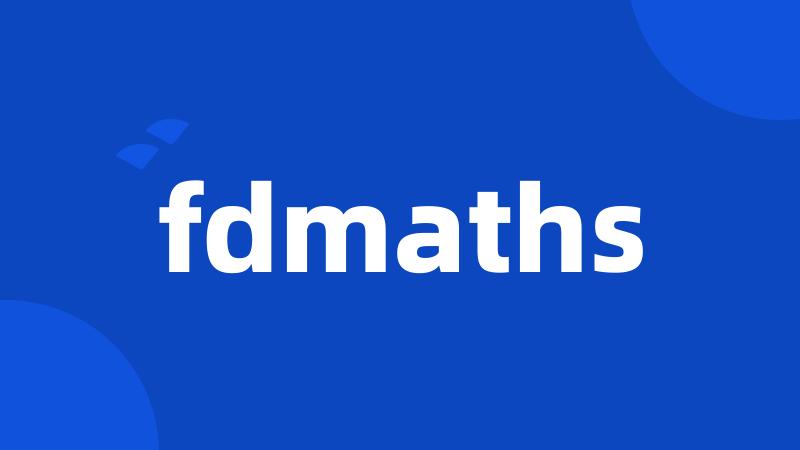 fdmaths