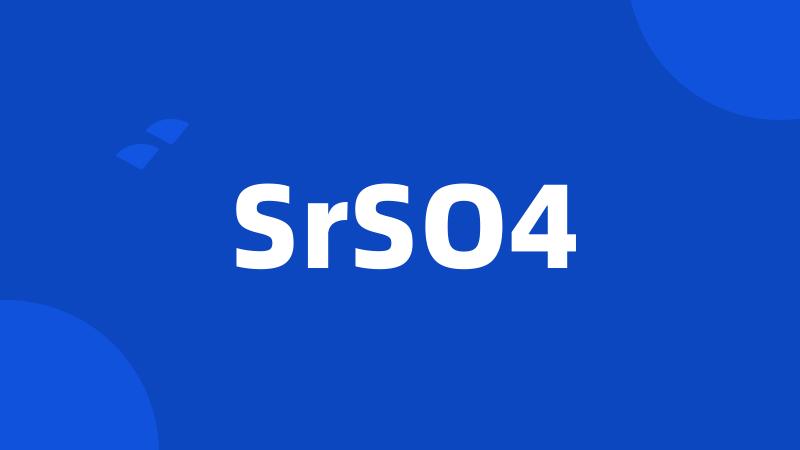 SrSO4