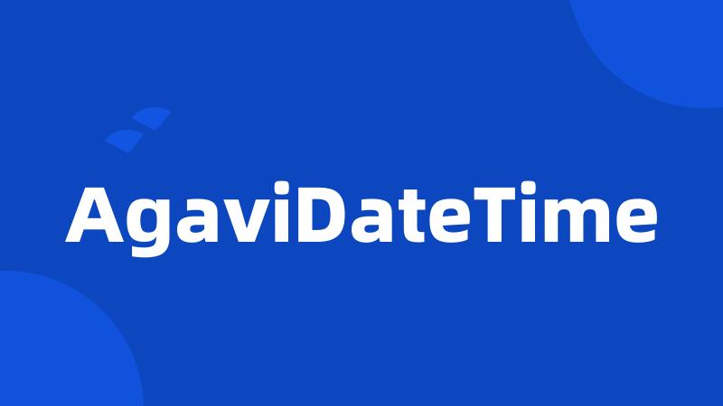 AgaviDateTime