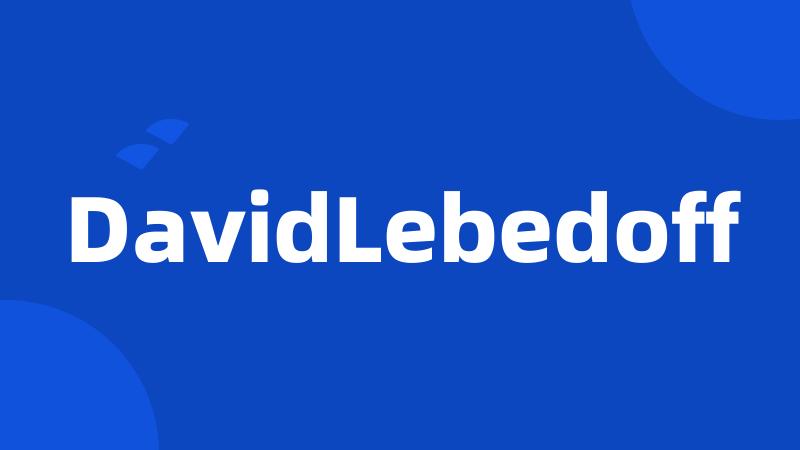 DavidLebedoff