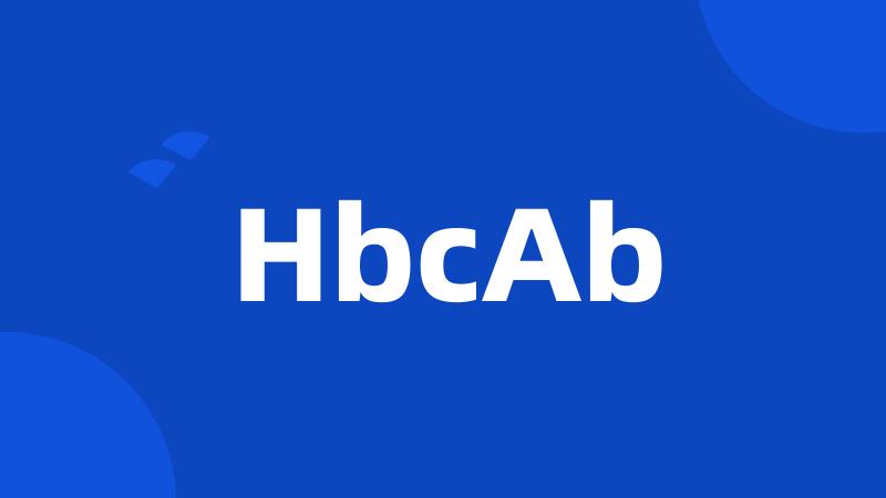 HbcAb