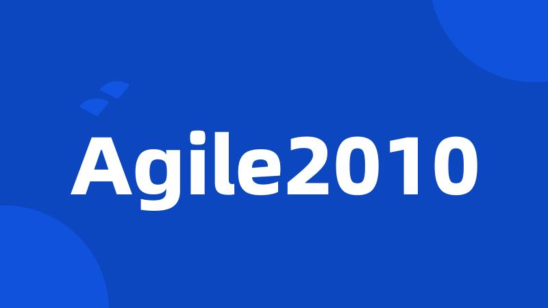 Agile2010