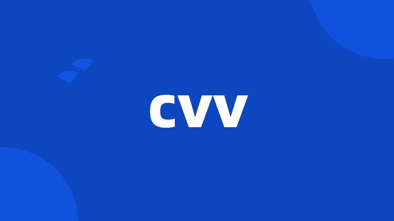 cvv