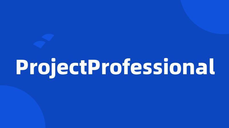 ProjectProfessional