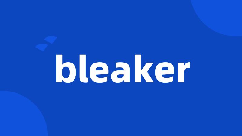 bleaker