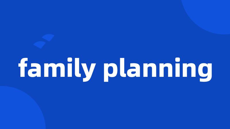 family planning