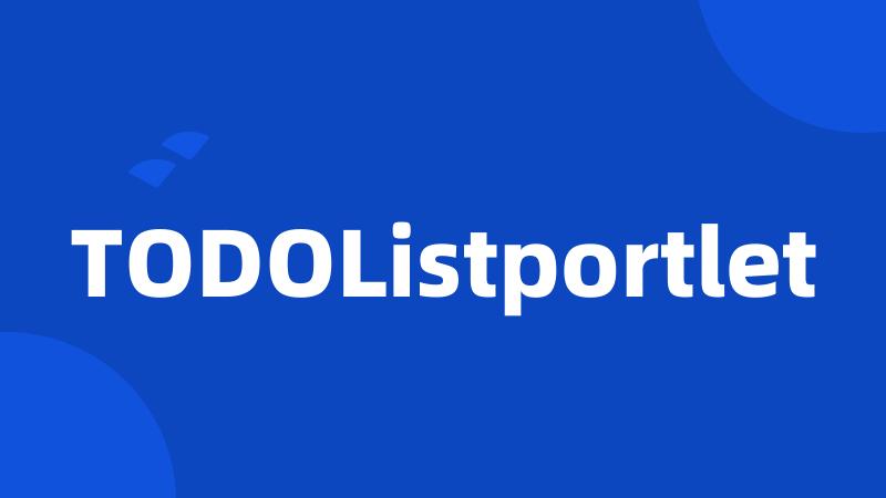 TODOListportlet