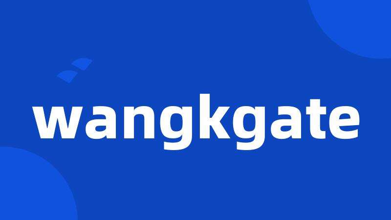 wangkgate