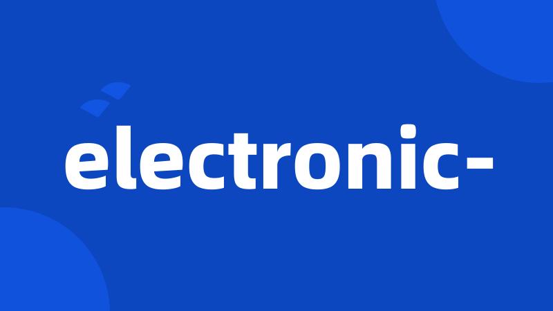 electronic-