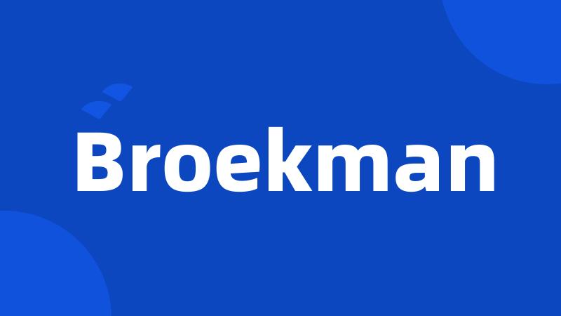 Broekman