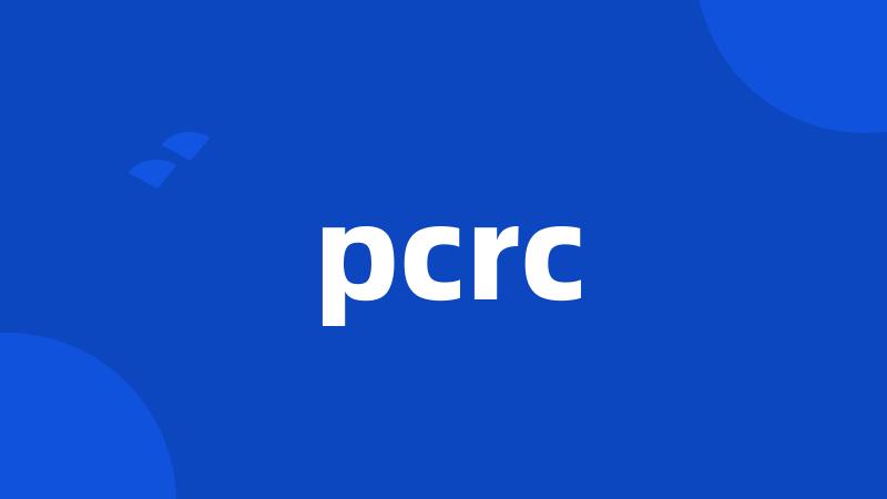 pcrc