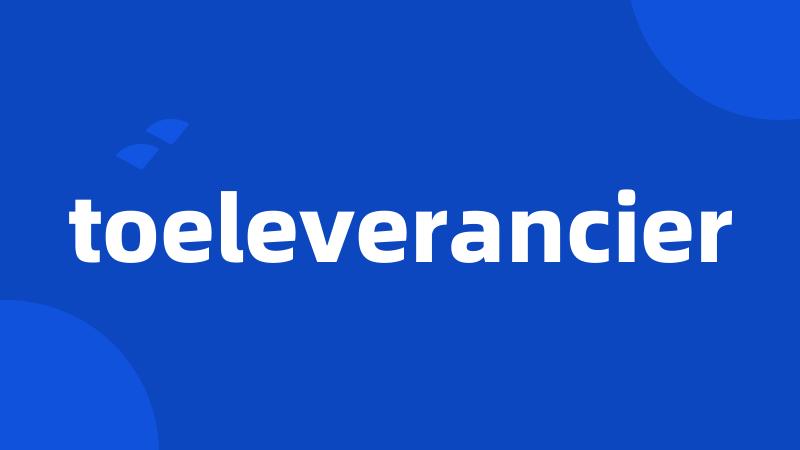 toeleverancier