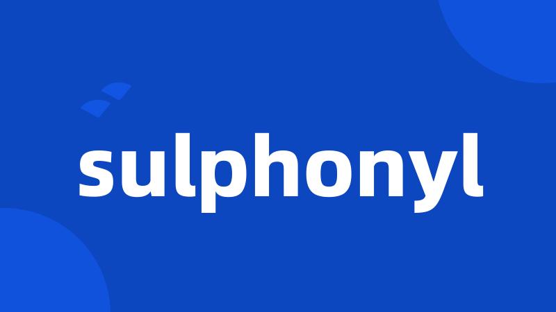 sulphonyl