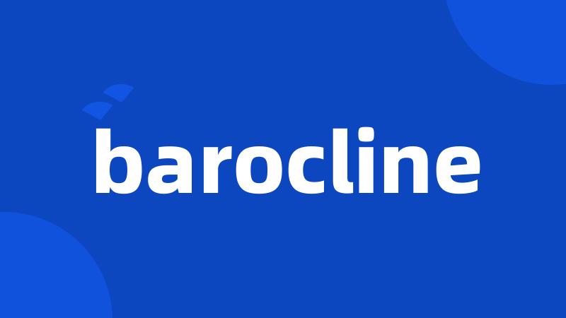 barocline