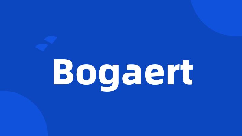 Bogaert