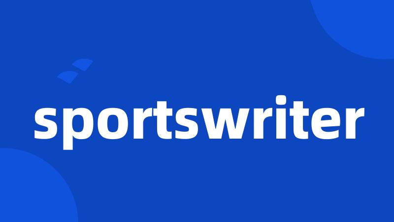 sportswriter