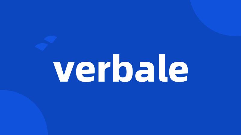 verbale