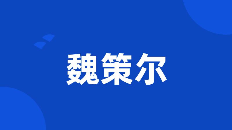 魏策尔