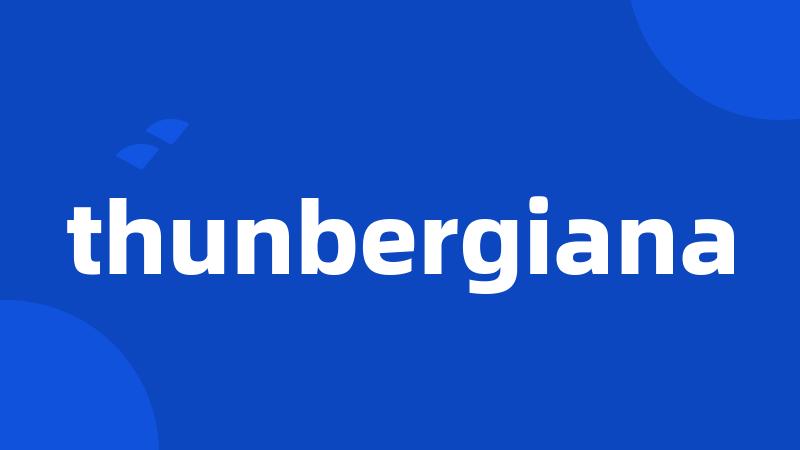 thunbergiana