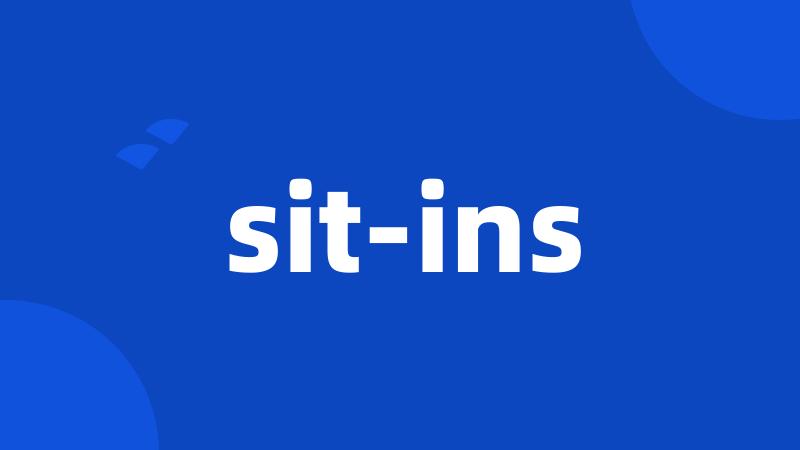 sit-ins