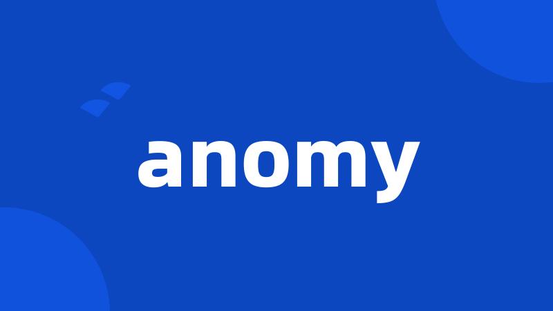 anomy