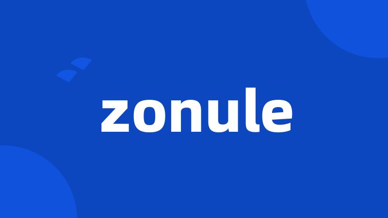 zonule