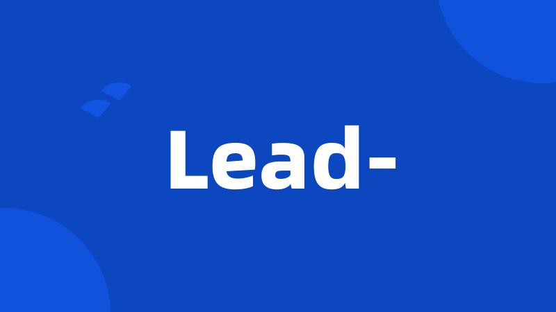 Lead-