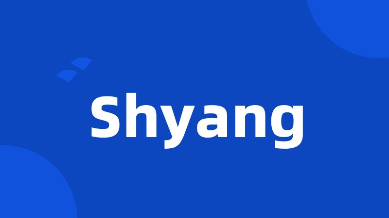 Shyang