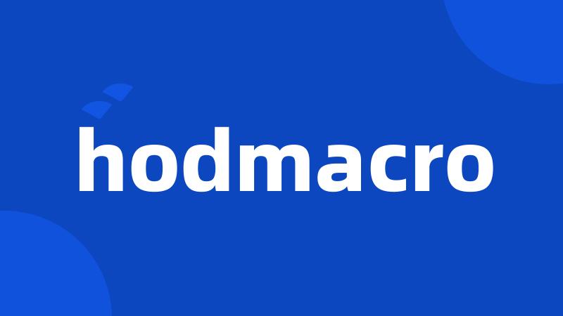 hodmacro