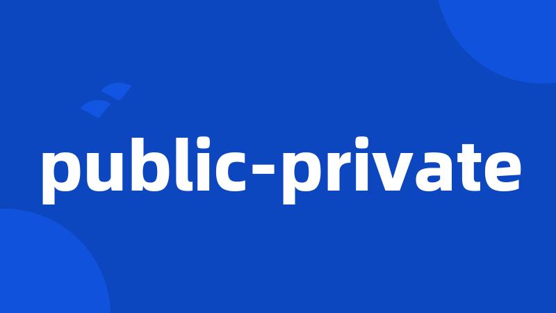 public-private