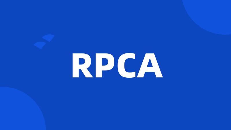 RPCA