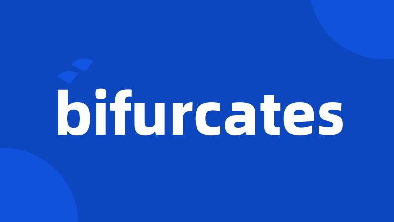 bifurcates